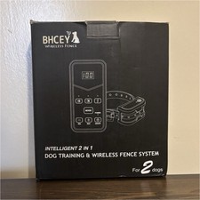 BHCEY Intelligent 2 in 1 Wireless Dog Training and Fence System for 2 Dogs