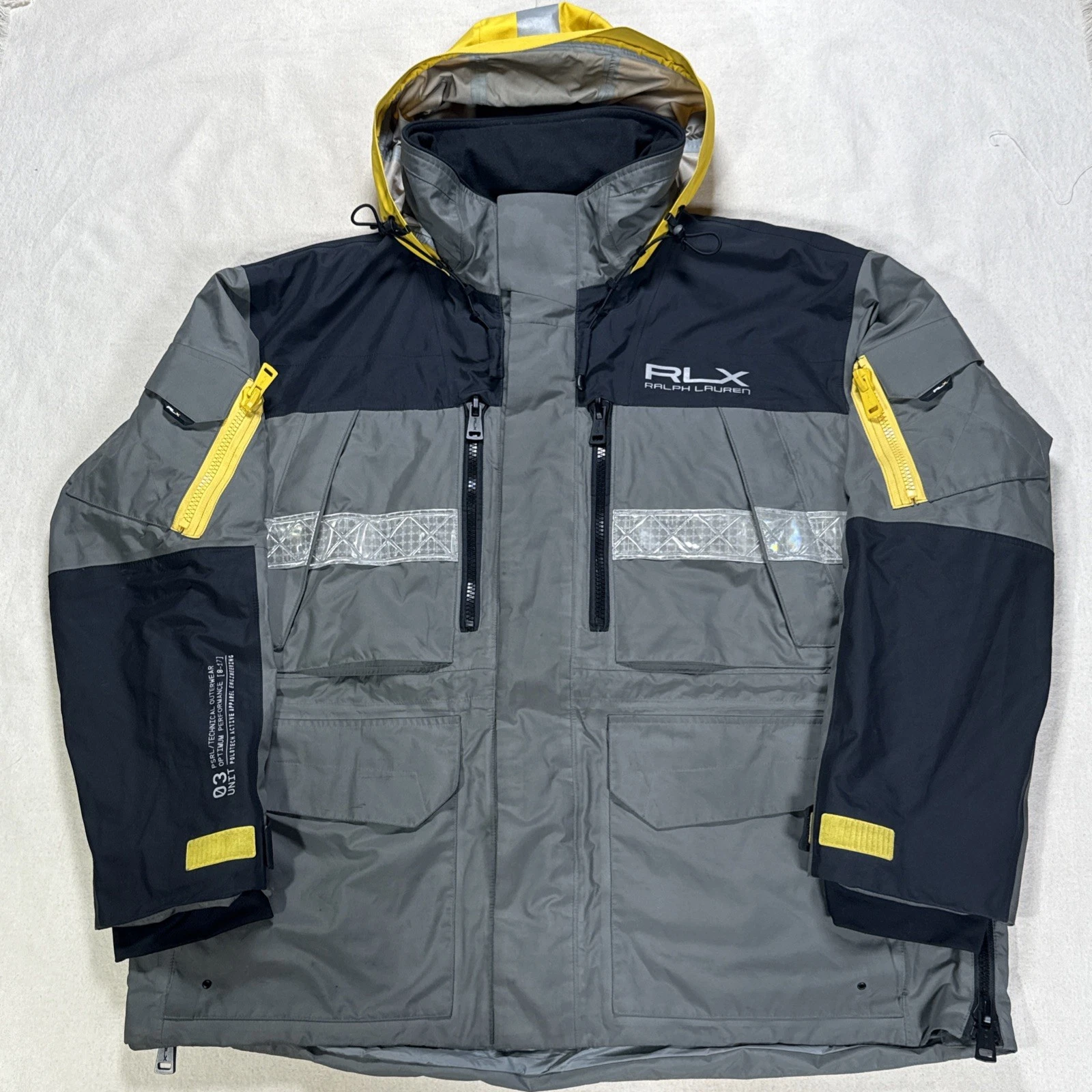 RLX Polo Ralph Lauren Military Army Unit 03 Reflective Rescue Rain Tech Jacket image 1