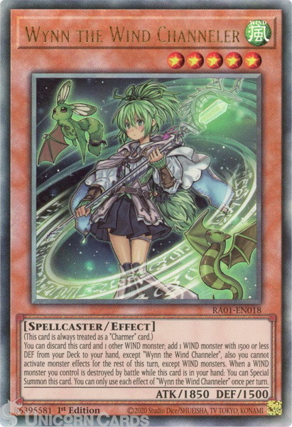 RA01-EN018 Wynn the Wind Channeler :: Ultimate Rare 1st Edition YuGiOh Card