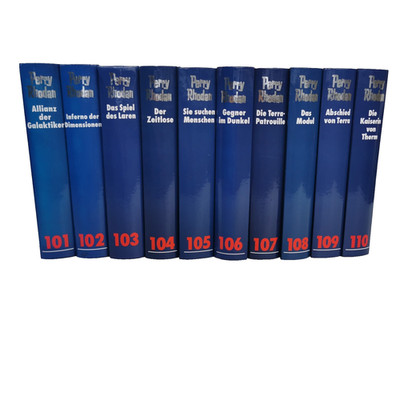 Perry Rhodan Blauband 101-110 Set Sci-Fi Sammlung Bücher Blau Zyklus Sehr gut