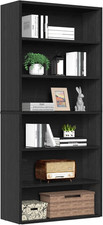 6 Shelf Bookcase Open Display Bookshelf Storage Organizer