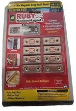 Ruby Monkey Magnets Ultra-Thin Magnetic Plates Keep It All Shut, As seen on TV