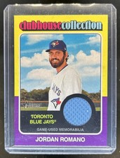 2024 Topps Heritage Jordan Romano Clubhouse Jersey #CCR-JRO Blue Jays