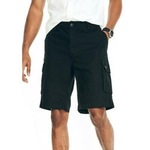 Nautica Mens 10 Navigator Cargo Shorts True Black 38 Regular 8690₽