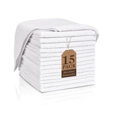White Washcloths 15 Pack, Highly Absorbent Quick Drying Face Towels Face ...
