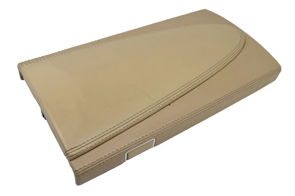 Mercedes CL550 2007-2010 consola central cuero beige reposabrazos tapa solo OEM Foto 3 de 4