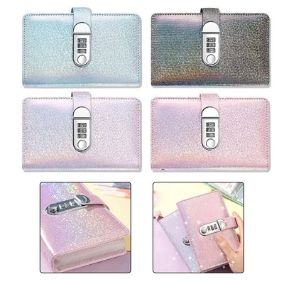 PU LEATHER Passwortgesch??tzte Sparmappe f??r effiziente Finanzorganisation