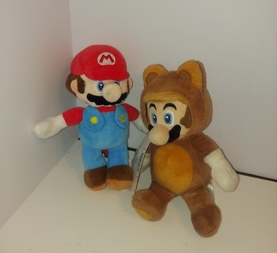 Tanooki Super Mario 8'' Plush Nintendo World 3D  Raccoon & Super All Star plush.