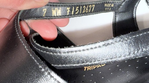 Sandalias SAS Caress 7WW ancho trípode confort negro correa cruzada cuña con tira trasera - Imagen 14 de 17