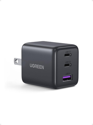 UGREEN 3-Port 30W USB C Charger, Gan II Compact Iphone Charger Fast Charging, Ty