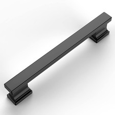 Amerdeco 10 Pack Matte Black Cabinet Pulls 5"/128MM Hole Center,