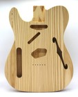 Pine Telecaster / Semi-Hollow Style / Left Handed Guitar Body #713 / Made in USA — photo 1