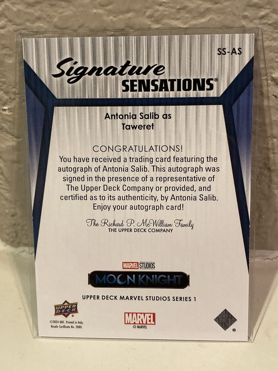 Antonia Salib as Tawaret 2024 UD Marvel Studios Autograph Card