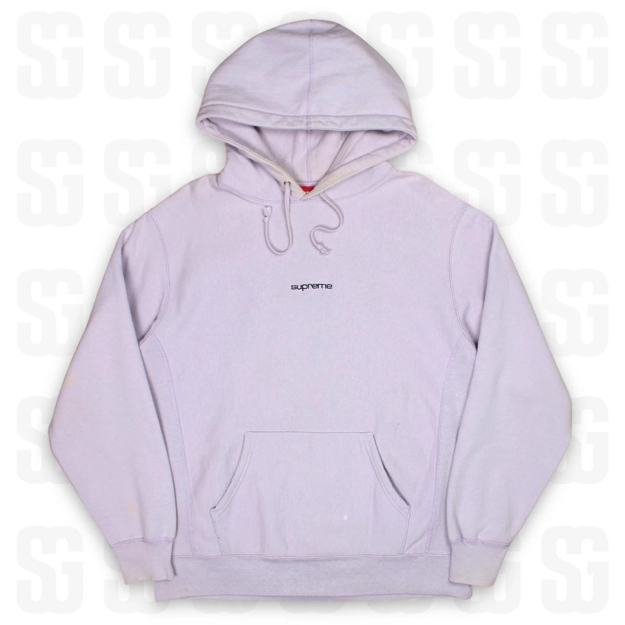 Felpa con cappuccio Supreme Compact Logo taglia Large viola