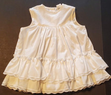 VTG Bryan White Sleeveless Dress w/Ruffle Lace Size 2T-3T Beach Party READ
