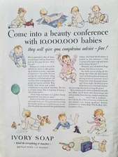 1930 Ivory soap Dorothy Hope Smith babies baby vintage ad