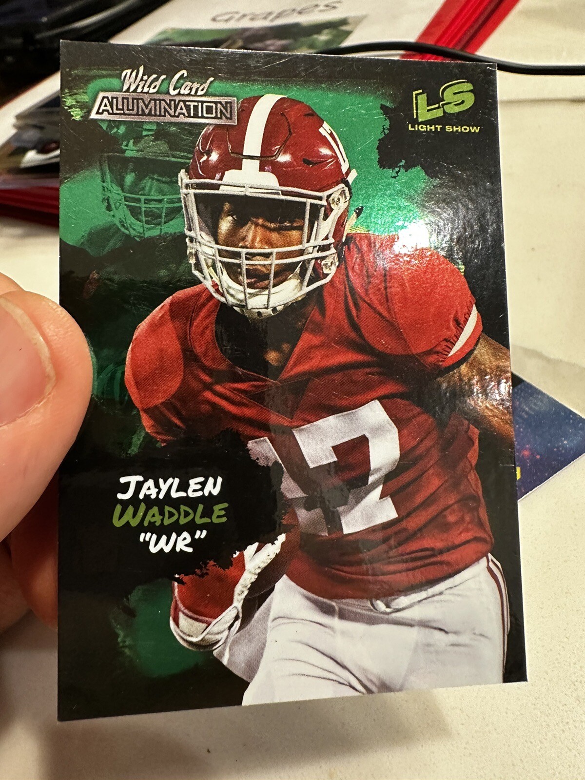 2021 Wild Card Alumination #LS-15 Jaylen Waddle Light Show