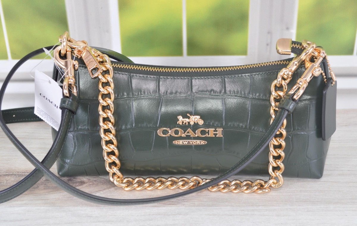 New COACH Charlotte Chain Shoulder Croco Embossed Leather New COACH Charlotte Chain Shoulder Croco Embossed Leather