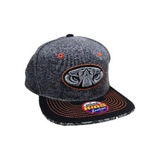 Zephyr Auburn Tigers Flex Fit Snapback Hat Youth Kids Cap Gray Orange 3-D Logo