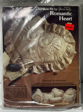 Pillow Kit Vintage Yours Truly Romantic Heart Wedding Doves Vintage 1983 NEW