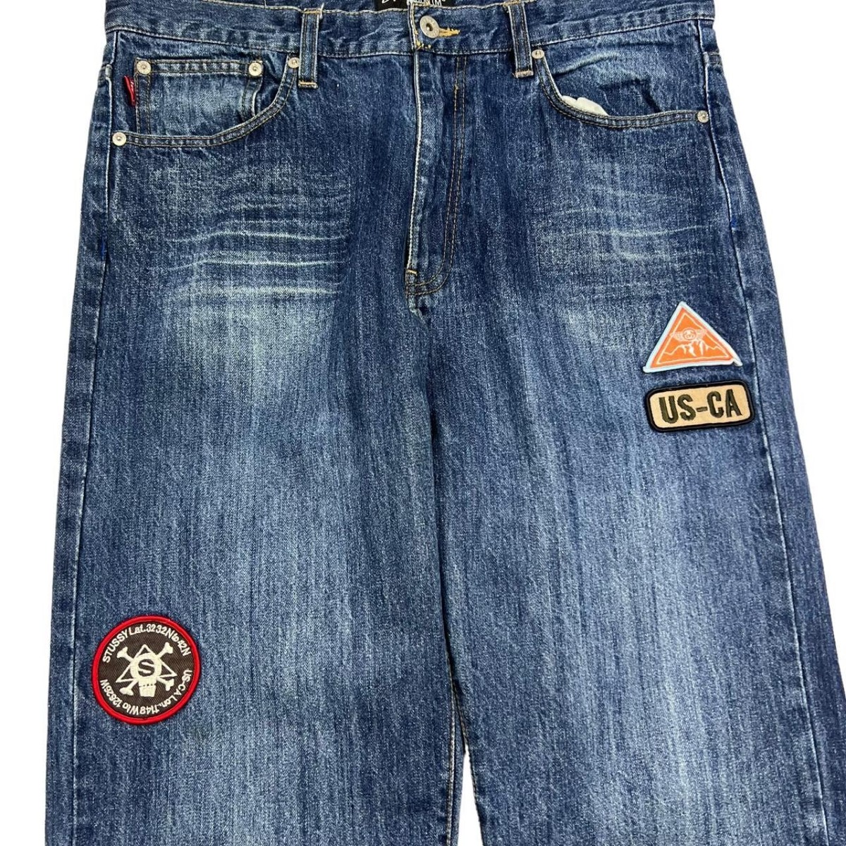 2000s old stussy straight jeans y2k USA製 90s Vintage Stussy Heavy Soft Rare Retro Jeans Pants