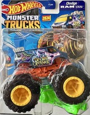 Hot Wheels Monster Trucks Dream Crusher Dodge Ram Van Freestyle Wreckers 1:64