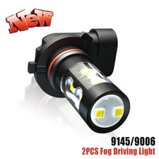 For 2004-2014 Ford F 150 - 6000K white LED Fog Light Bulbs Combo 2x 9145