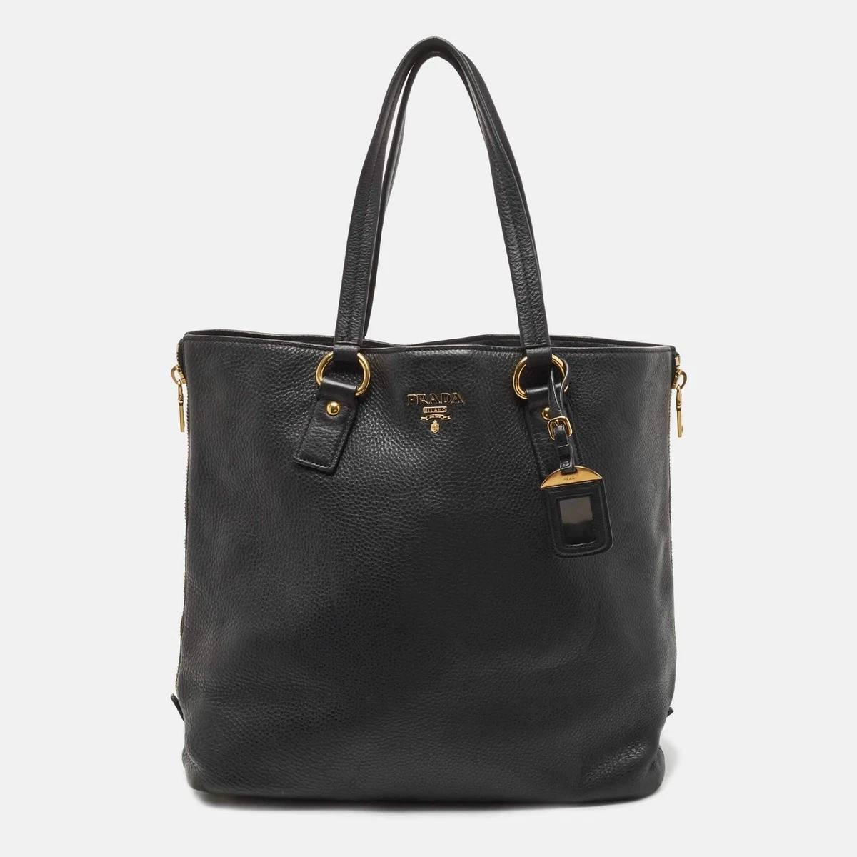 Prada shopper vitello best sale daino