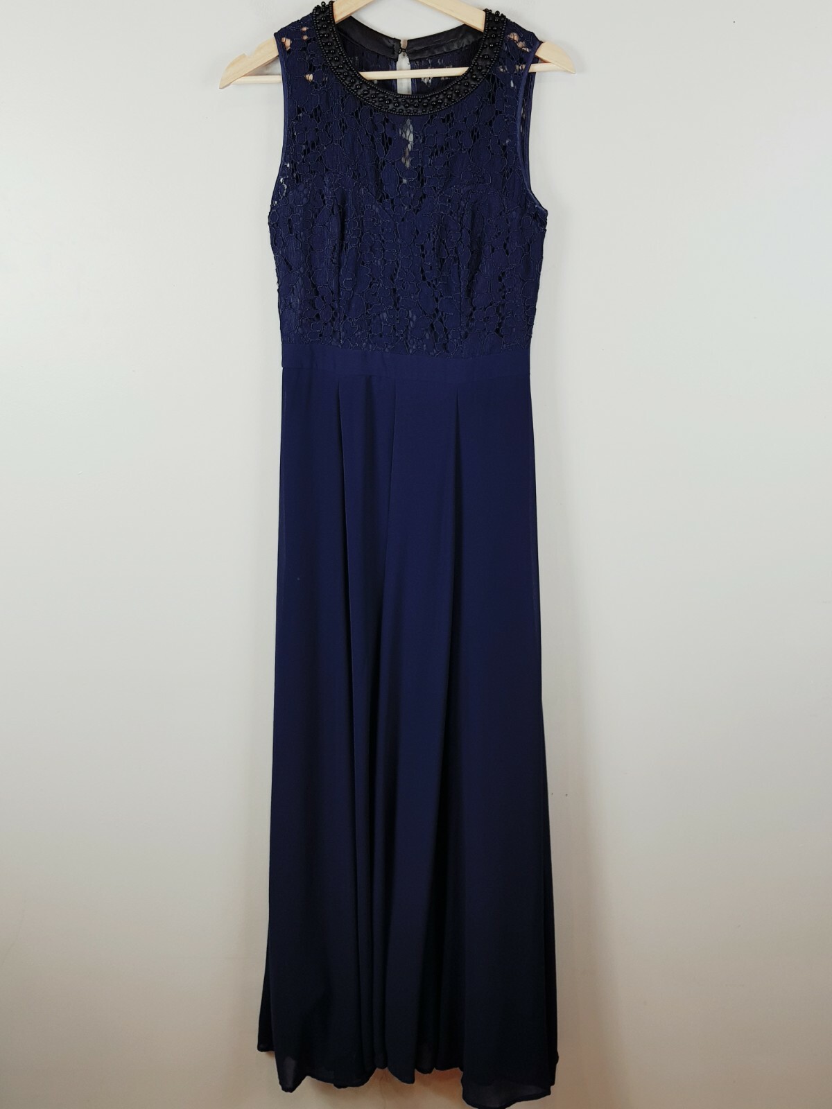 REVIEW Womens Size 8 Navy Blue Broadway Maxi Sleeveless Dress RRP $299.99