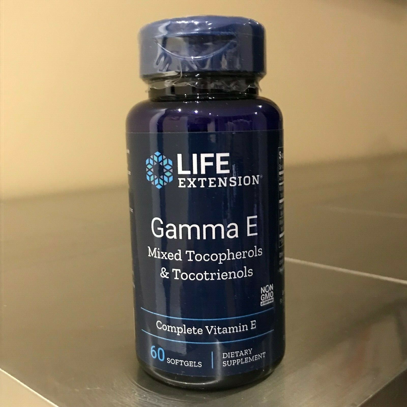 Смешанные токоферолы и токотриенолы Gamma E, Life Extension, 60 желатиновых капсул 360 мг 45 МЕ