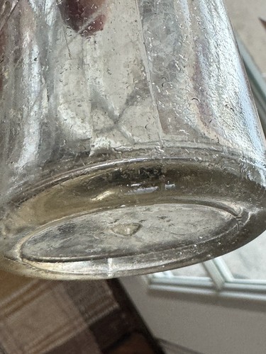 Vintage Blob Top geprägte Schnecke Plt Flasche Fred Krapp Ashland Pa Schylkill County, - Bild 7 von 16