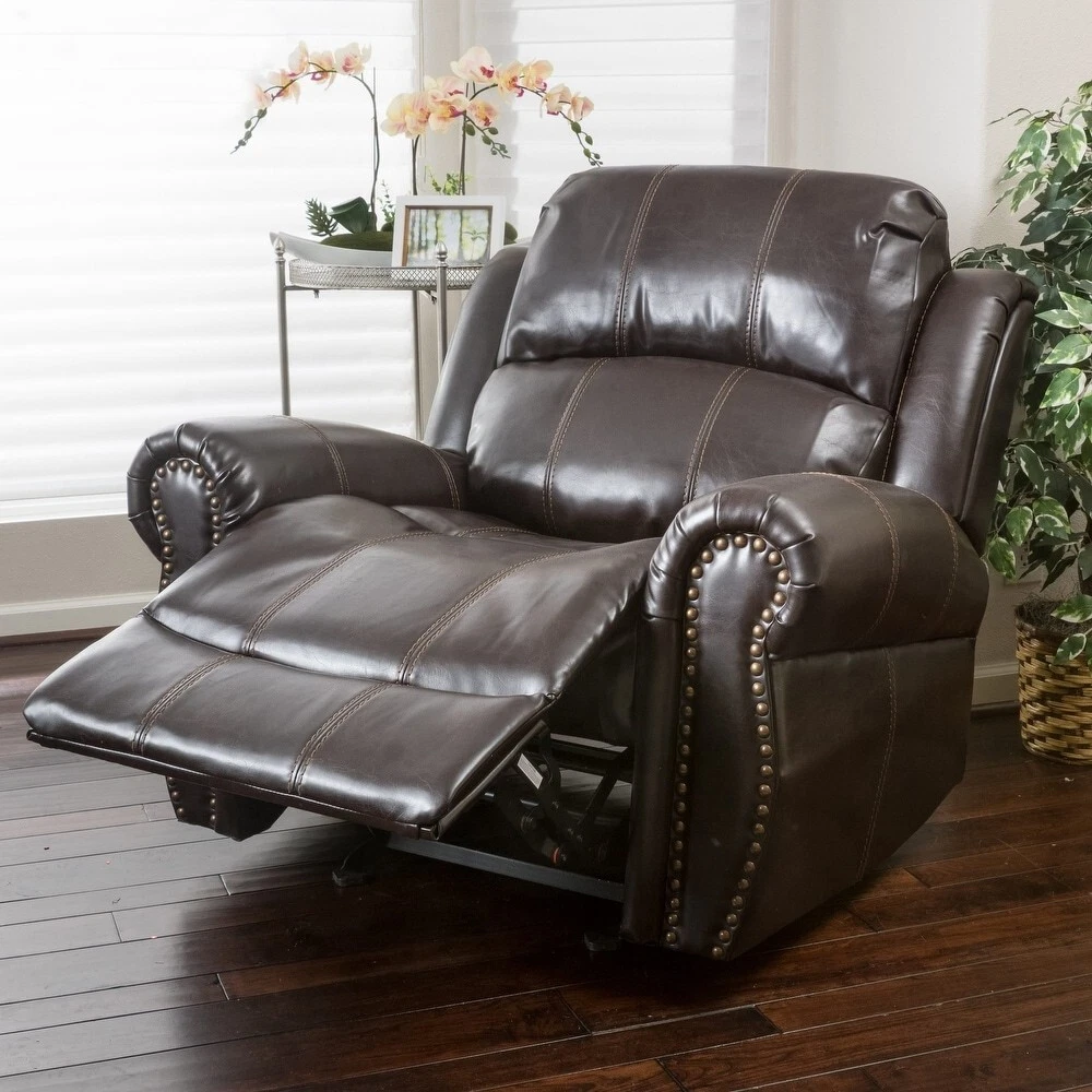 Charlie PU Leather Glider Recliner Club Chair by Christopher