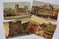 Lot (4) TOLEDO, SPAIN Postcards: St. Servando's Castle; Alcantara Bridge; Sun's