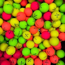 24 Wilson Duo Soft Golf Matte Colours Balls 2 Dozen Pearl / A Grade