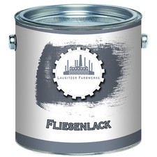 Lausitzer Farbwerke traditioneller 2-K Fliesenlack Lichtgrau 2k Fliesenfarbe TOP