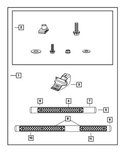 Genuine Mopar 2007-2018 Jeep Wrangler Assist Steps Side Steps Tubular 82210561AF - Image 2 of 4