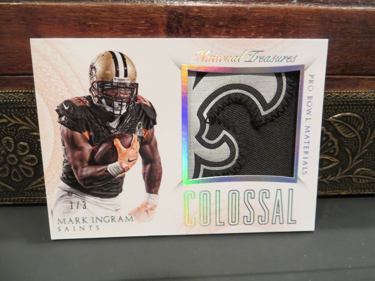 National Treasures Pro Bowl Colossal Jersey Saints Mark Ingram 1/3