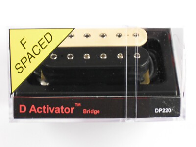 DiMarzio F-spaced D Activator Bridge Humbucker Black/Creme W