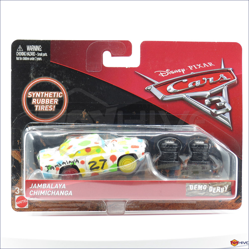 Disney Pixar Cars 3 Thunder Hollow Demo Derby Jambalaya Chimichanga