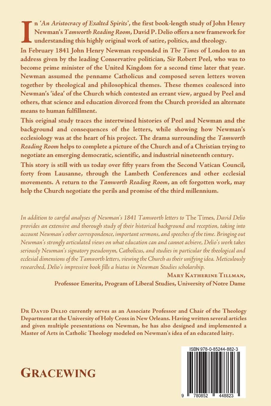 Thumbnail - David P. Delio An Aristocracy Of Exalted Spirits (taschenbuch)