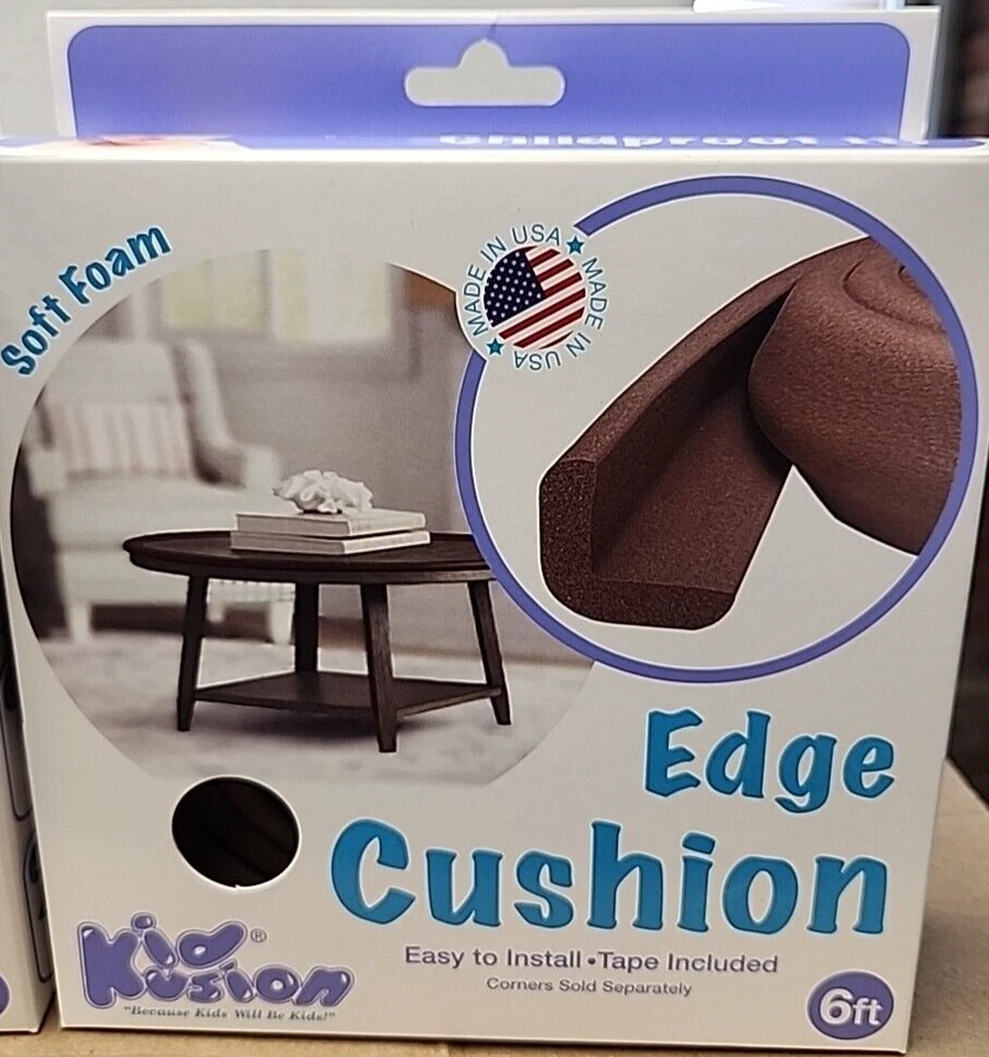 KidKusion 6 ft brown Jumbo Edge Cushion, Brown (5041) lot of 2 packs — 第 2/3 张图片