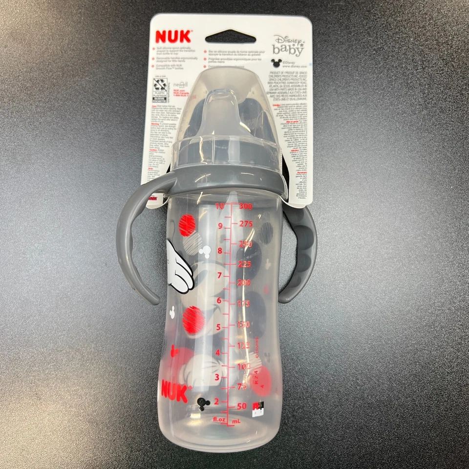 Nuevo NUK Disney Grande Aprendiz Sippy Cup, Mickey Mouse, 10 OZ Paquete de 1 Foto 2 de 2