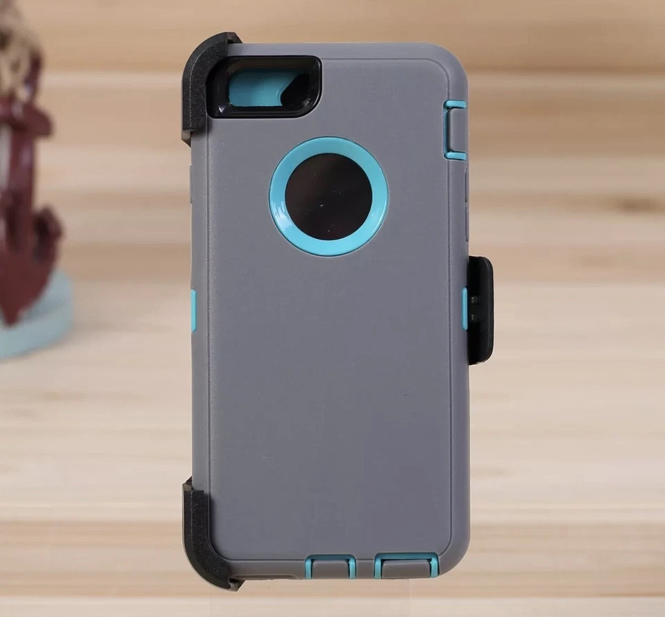 For iPhone 6P & iPhone 6s Plus 5.5" Defender Hard Shell Case w/Holster Belt Clip - Image 2 of 4