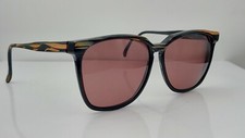 Vintage Viva Catalina Black Brown Oval Sunglasses FRAMES ONLY