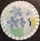 Lot Of 2 Butterfly & Flower Ceramic Trinket Boxes Signed Jonathan Burns & Lynn — photo 3