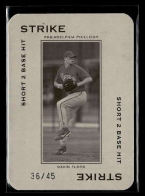 2005 Donruss Throwback Threads Gavin Floyd STRIKE /45 #PG-27 Phillies FX6555