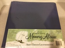 WESTRIM CRAFTS 12x12 STRAP-HINGE BLUE ALBUM