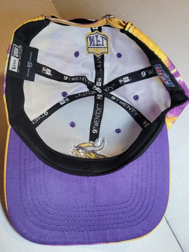 New Era NFL Minnesota Vikings Tie-Dye Strapback 9twenty Unisex Multicolor Rare. - Picture 6 of 8
