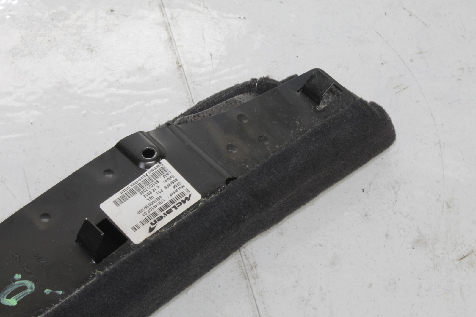 12-14 MCLAREN MP4-12C 12C 570 650 OEM LH DRIVERS DEAD KICK PANEL 11N1491CP STOCK