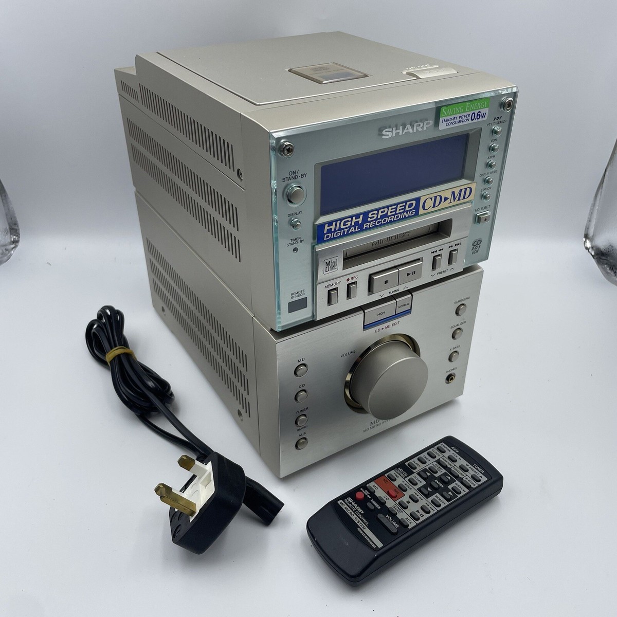 Sharp MD-M3H Mini Hi-Fi Stereo System CD/MD/Radio Mini Disc